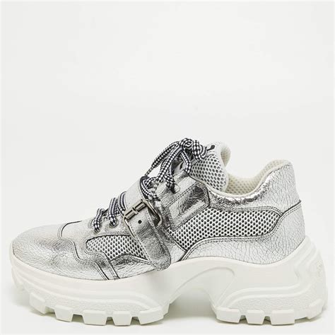 miu miu silver sneakers|farfetch miu michu sneakers.